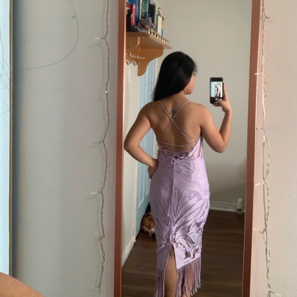 Bridesmaid Dress in Lilac - Picture 3 of 3